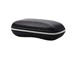 Funda de goma EVA para gafas de sol, caja rígida con cremallera, caja de almacenamiento para gafas de sol, protección de gafas de sol, color negro, calidad adorable y práctica