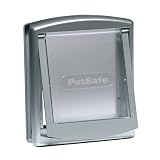 Puerta para mascotas original con 2 posiciones Staywell, pequeña, plateada