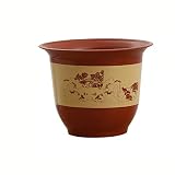 zxb-shop Maceta Gruesa de plástico imitación de cerámica Resina aplicada Tiesto Paisaje Agua Pot casa Balcón Bonsai Rose del árbol frutal de Tiesto Macetas de Interior y Exterior (Size : 11L)