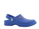Zuecos de Seguridad para Mujer – Zapatos de Trabajo Ligeros para Hombre, Ideales para Hospital, Cocina o jardín, Antideslizantes y absorbentes de Golpes, Color Azul eléctrico Sonic