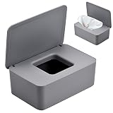 TDDL Caja Toallitas Húmedas, Dispensador de Toallitas Húmedas Caja de Toallitas para Bebé Caja de Almacenamiento de Pañuelos con Tapa para Oficina en Casa