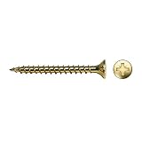 Celo 9B310Vlox - Tornillo para Madera Velox Rosca Completa Cabeza Avellanada Impronta Pz Diámetro 3X10 Mm, Bicromatado, 1000 Unidades