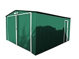 Guardini s p a GARDIUN KIS12963 - Garaje Metálico Norfolk 16 m² Exterior 420x380x232 cm Verde