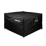 Awnic Funda Mesa Jardín Impermeable, Funda Protectora Muebles Exterior Impermeable Tela Oxford Resistente al Desgarro 160x160x71cm