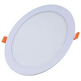FactorLED ¡OFERTA! Downlight LED OSRAM 20W Slim, Ø225x25mm, Placa Circular Empotrable, Panel Redondo Extraplano 2000 lúmenes, Corte techo Ø205mm, Luz Fría 6000K