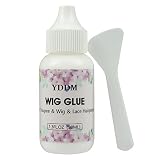 YDDM Lace Glue para Pelucas, postizos, Sistemas de Peluquines, Adhesivo de Repuesto para Peluca Pegamento Invisible Para Encaje 1.3 oz (38 ml)