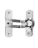 QWORK Cerradura de puerta de ángulo recto , 90 grados Perno de la cerradura de la puerta , para Puertas Ventanas Muebles y Puertas de WC Cierre