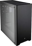 Corsair Carbide 275R - Caja de ordenador semitorre para juegos (Torre Media ATX con ventana de vidrio templado), negro