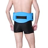 Cinturón de natación, cinturón de flotador, cinturón de aeróbicos acuáticos, soporte de flotación para adultos y niños, soporte flotante de EVA ajustable para la cintura de,62 x 22 x 2,5 cm (azul)