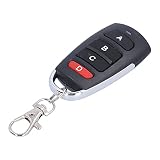 Akozon Mando a distancia para puerta de garaje, 433 Mhz, 4 botones, clonación universal, copia, clonador, llave de control remoto para puerta de garaje