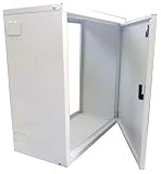 Caja contador de agua para montar en chapa galvanizada blanca 6/10 profundidad 25 cm en kit de montaje (30 x 40 x 25)