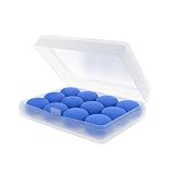 12 Tapones Oídos Ruido para Dormir - Loop Ear Plugs Antironquidos - Orejeras Antiruido Silicona con Cancelación de Ruido para Trabajo Estudiar
