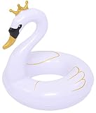 Pullach Hof Flotador de cisne con corona, diámetro de aprox. 55 cm, con corona