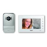 Videoportero conectado Easy kit de Legrand 369420. Solución Wifi. Incluye un monitor de vídeo interior con pantalla de 7 pulgadas a color e interfono exterior de visión nocturna gran angular, blanco