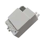 Detector de Movimiento por Radar. Detector de Presencia Altamente Sensible Gracias a la tecnología de Radar. Valido para instalacion en Interior de plafones.