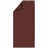 Cortina de Puerta Marron Oscuro Aislamiento Térmico Cortina de Puerta Interior Aislamiento Cálido Bloqueo Frío Puerta Principal Panel Impermeable Separador de Ambientes, Personalizable