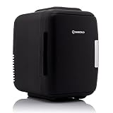 Subcold Classic4 Mini Nevera - enfría y calienta | 4 litros / 6 latas (330ml) | 220V / USB | Nevera pequeña portátil para habitación, cosméticos, oficina, coche (Negro)
