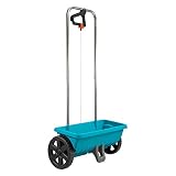 Carro esparcidor GARDENA L: esparcidor universal de fertilizante, semillas y sal para deshielo, ancho de esparcido 45 cm, para aprox. 400 m², volumen 12,5 l, con cierre de tapa deslizante (432-20)