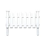 HNHYNSY Blanco jardín CLORURO DE POLIVINILO Cerca de plástico Puerta Puerta de Navidad Cerca de árbol de Navidad Puerta de celosía Edificio de jardín (Color : B-70x73x32)