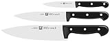 ZWILLING Set de cuchillos, 3 piezas, Cuchillo mechador, Cuchillo de cocina, Cuchillo para carne, Mango especial de acero inoxidable/plástico, Twin Chef