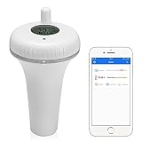 Inkbird IBS-P02B Bluetooth Termómetros para Piscinas, Termómetro Flotante Monitor de Temperaturas para Piscinas Interiores y Exteriores, Peces Estanques, Acuarios, Spas y Jacuzzis