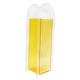MagiDeal Florero de acrílico, sostenedor de Flores secas/húmedas, florero de diseño nórdico Moderno Elegante para la decoración de la Boda de la Oficina en - Amarillo