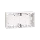 CABLEPELADO Caja de superficie para 2 elementos Simon 27 Blanco
