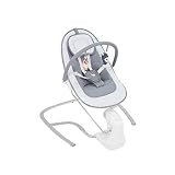 Babymoov Swoon Light Columpio eléctrico multifuncional, incluye reposacabezas y arco de juego, programable, sensor de movimiento, 8 canciones de cuna