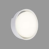 Briloner Leuchten 3019-016 - Lámpara led para exterior (IP44, 18 W, 1500 lúmenes, 4000 Kelvin, 220 x 68 mm), color blanco