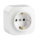 Legrand 782420 pared, enchufe 1 toma, Schuko, Blanco