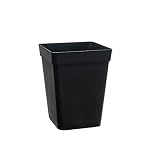Maceta de cultivo para plantas, color negro, cuadrada, 23 x 23 x 27,5 cm (11 l)