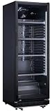 METRO Professional Frigorífico GSC2360B, nevera vertical con puerta de cristal, 347 L, negro, 180 W, 220-240 V, con iluminación LED y 4 estantes ajustables para gastronomía, bar, restaurant, tiendas