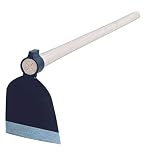 Azada con mango de madera de acero especial forjado para agricultura y jardinería. 650 gr. Mango 130cm