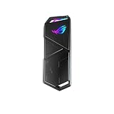 ASUS ROG Strix Arion - Caja de SSD M.2 NVMe (USB3.2 Gen. 2 de tipo C 10 Gbps, cables USB-C a C y USB-C a A, instalación sin destornillador, almohadillas térmicas, compatible con PCIe)