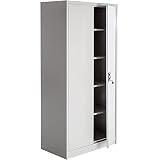 TecTake Armario archivador de Oficina metálico con 2 Puertas bloqueable e estantes - Varias tamaños - (180x90x40 cm | no. 402483)