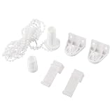 Weikeya Accesorio para persiana enrollable, accesorio de persiana enrollable con plástico (blanco)