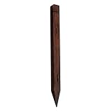 4 Piezas Cerca De Cabeza Cuadrada Postes De Valla De Madera Cerca De Madera Tratada A Presión, Estaca De Valla De Enrejado De Madera - 6 * 6 * 110 Cm