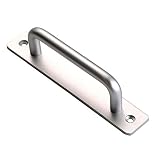 POHOVE Deber Robusto Granero Puerta Tirador Puerta Aleación de Aluminio para Corredizo Moderno Simple Armario - Plateado, 150mm