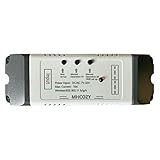 MHCOZY Módulo de interruptor de relé RF WiFi de 2 canales, aplicación Ewelink, control remoto WIFI para control inteligente de acceso a la puerta del garaje, compatible con Alexa Goolge Home (5-32V)
