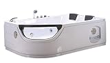 Bañera hidromasaje Jakuzzi Bañera de esquina spa hidromasaje Piscina Spa ELITE Terapia luz de colores Jakuzzi para 2 nueva 120 x 180