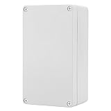 Caja de conexión, Jectse IP65 de plástico ABS de protección contra llamas de plástico para conexiones eléctricas, resistente al agua, a prueba de polvo, conector (158 x 90 x 60 mm).
