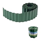 Flexible Borde de Jardín, Delimitador de Jardín Ribete de Césped de Plástico Borduras Jardín Bordillos para Jardín Borde de la Cama para Césped para Separa el Césped de Caminos(20cm*9m)