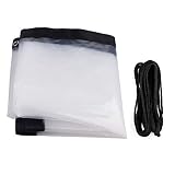 Homeng Carpa Exterior de plástico, Aislamiento, A Prueba de Polvo, A Prueba de Lluvia, Cubierta Impermeable para Plantas, Invernadero, Plástico, Transparente (2x3M)