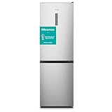 Hisense RB390N4BC2 Frigorífico Combi No Frost, Display, Capacidad Neta 300 L, 186 cm Alto, ECO mode, Silencioso 38 dBA, Color Blanco