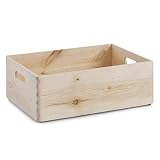 Zeller 13145 Caja Multiusos, Madera, Marrón, 39.700000000000003x29.8x14.9 cm