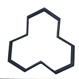 ZoSiP Jardinería Pavimento Encofrado Celosía de Hormigón Pavimentación del Molde DIY del Molde de plástico Suelo Suelo del azulejo Cemento Molde de hormigón (Color : Black, Size : 35x35cm)