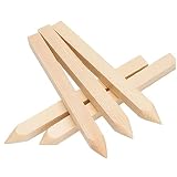 Valla estacas Madera Valla Poste Poste estacas de Madera Patio Cuadrado Apuntado Pilas tratadas 6pcs