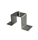 Abrazadera para tubo cuadrado, 20 x 20 hasta 60 x 60 mm, galvanizada (30 x 30 mm)