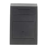 Rottner T06204 Caja Fuerte con Ranura para depósito Cashmatic Basic, Color Negro, Cerradura de Llave de Doble paletón, Tornillos de fijación incluidos