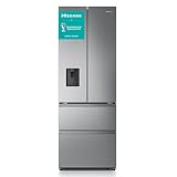 Hisense RF632N4WIE Frigorífico Premium Inverter, French Door, Con dispensador, No Frost, 2 Metros,Cajón, 337Litros, Sistema de flujo de aire, Acabado Inox